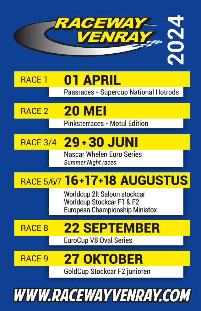 kalender speedway 2024 Events Raceway Venray